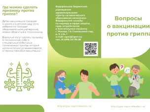 Вопросы о  вакцинации против гриппа